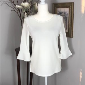 NWT Ann Taylor off white, Bell sleeve blouse. Sm